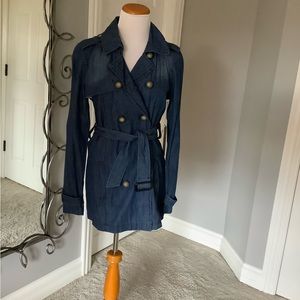 Denim Trench Coat